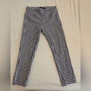 Zara Black and White Gingham Pants